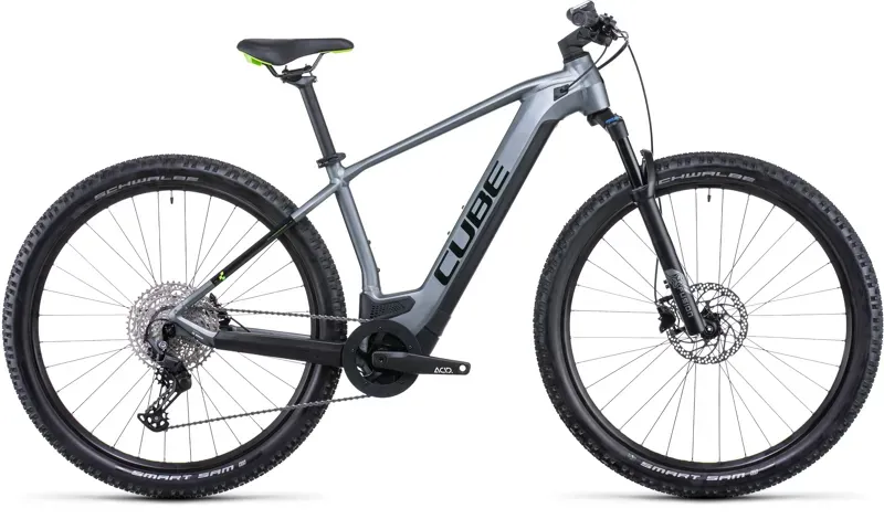 2022 Cube Reaction Hybrid Pro 625 Electric Mountain Bike in Grey