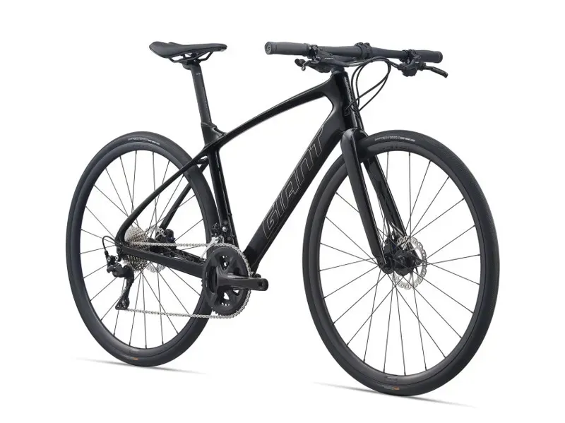 2021 Giant FastRoad Advanced 1 Hybrid Bike in Black-1