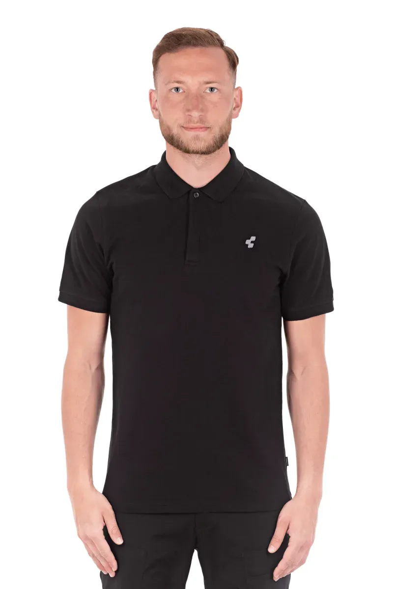 2020 Cube Organic Mens Polo Shirt in Black