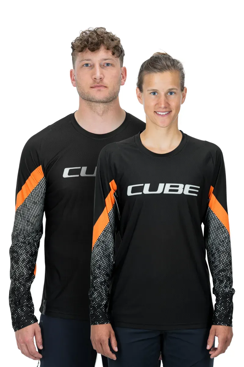 2021 Cube Edge Round Neck Long Sleeved Jersey in Black