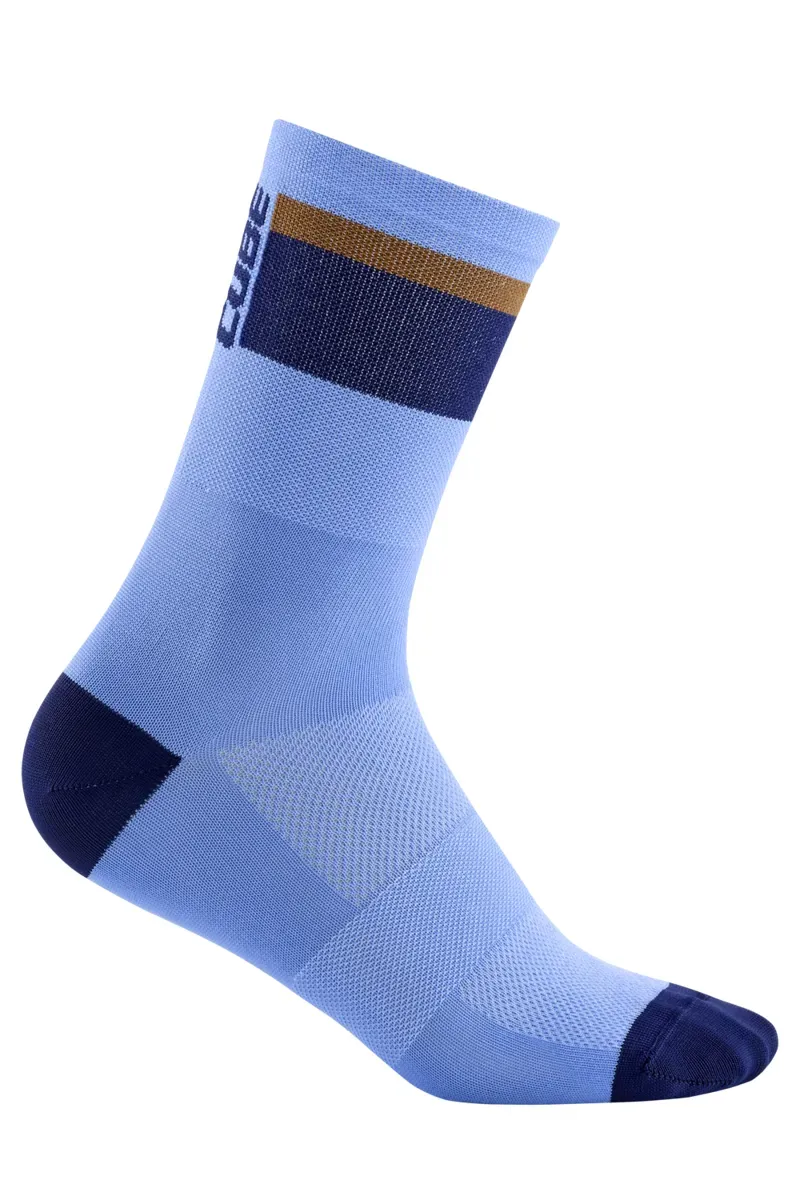 2022 Cube Blackline High Cut Socks in Blue/Brown