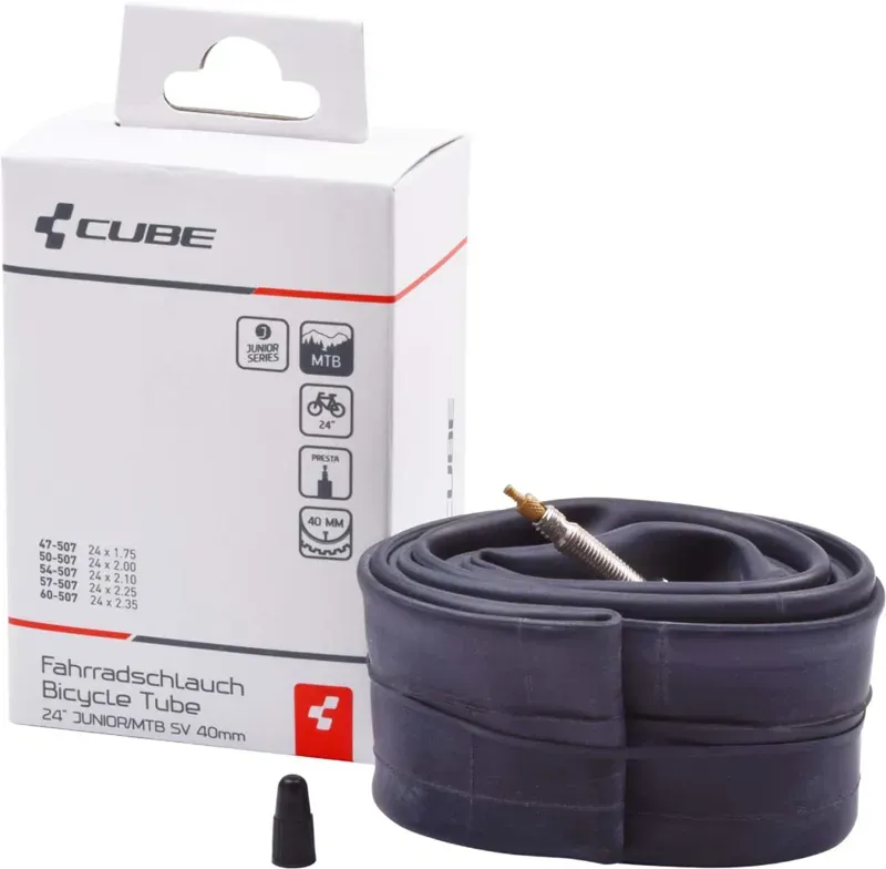 2020 Cube 24in Junior/MTB SV 40mm Inner Tube in Black