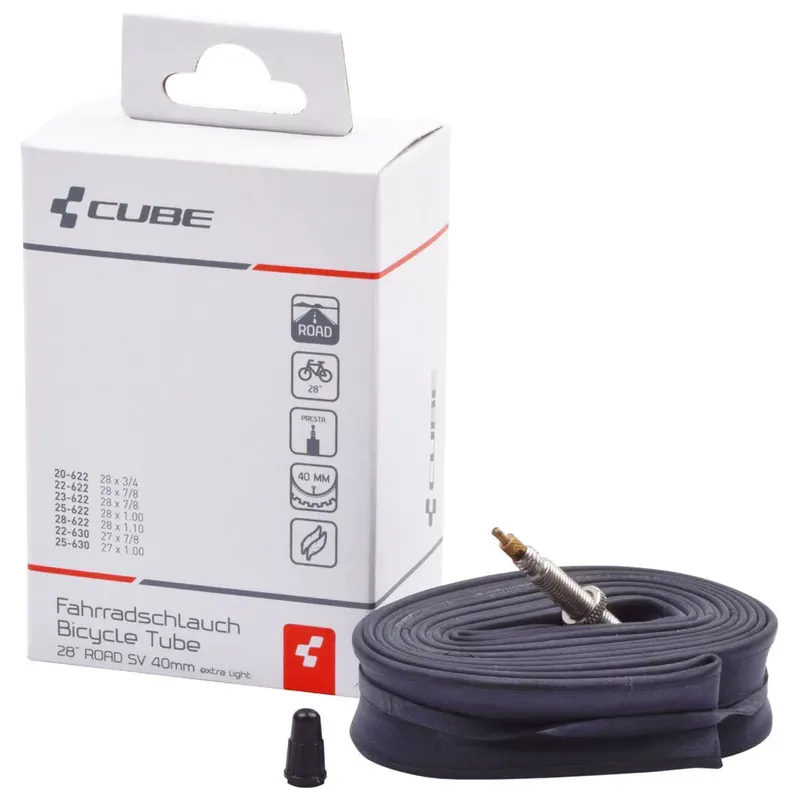 2020 Cube 28in Road SV 40mm Extra Light Inner Tube in Black