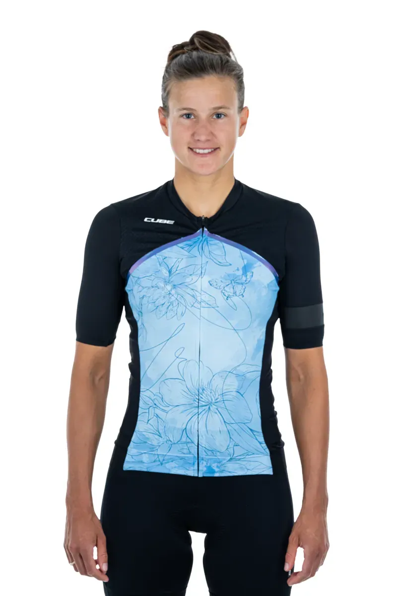 Cube Blackline Ws Jersey S/S blue pattern xs (34)