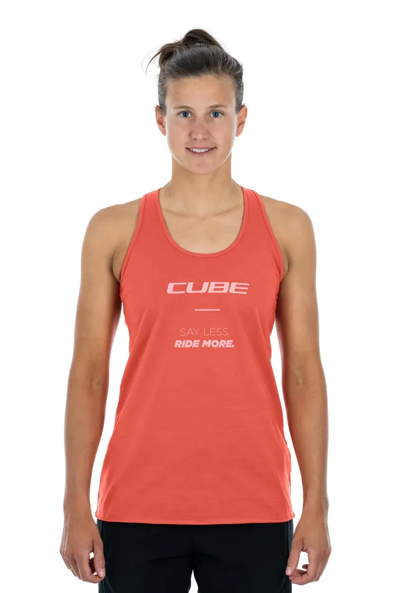 2022 Cube Organic Womens Tank Top in Red