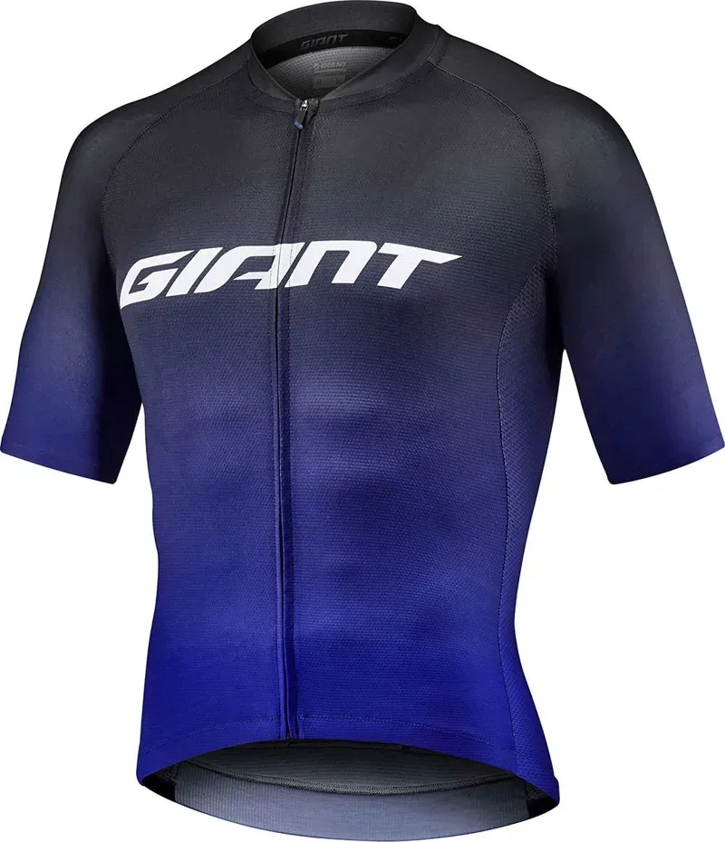 2021 Giant Race Day Short Sleeve Mens Jersey in Blue
