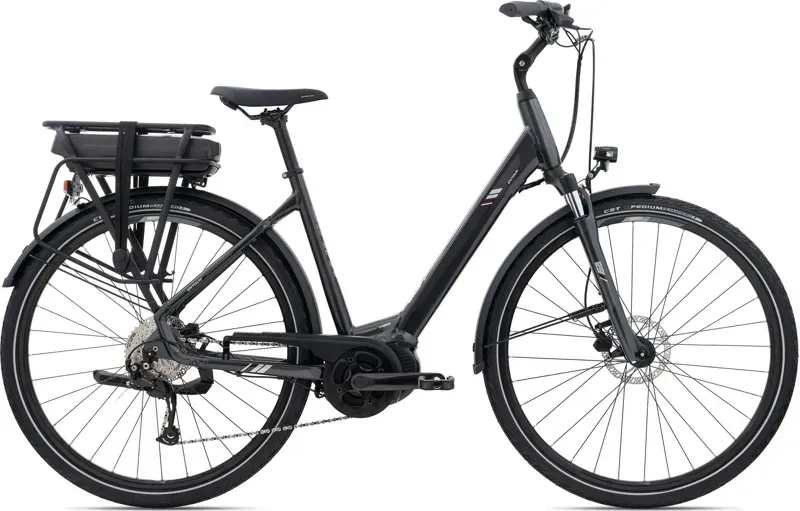 2021 Giant Entour E+ 2 Low Step-Through XS Electric Bike in Black