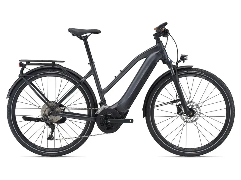 2021 Giant Explore E+ 1 Stagger Frame Electric Bike in Black