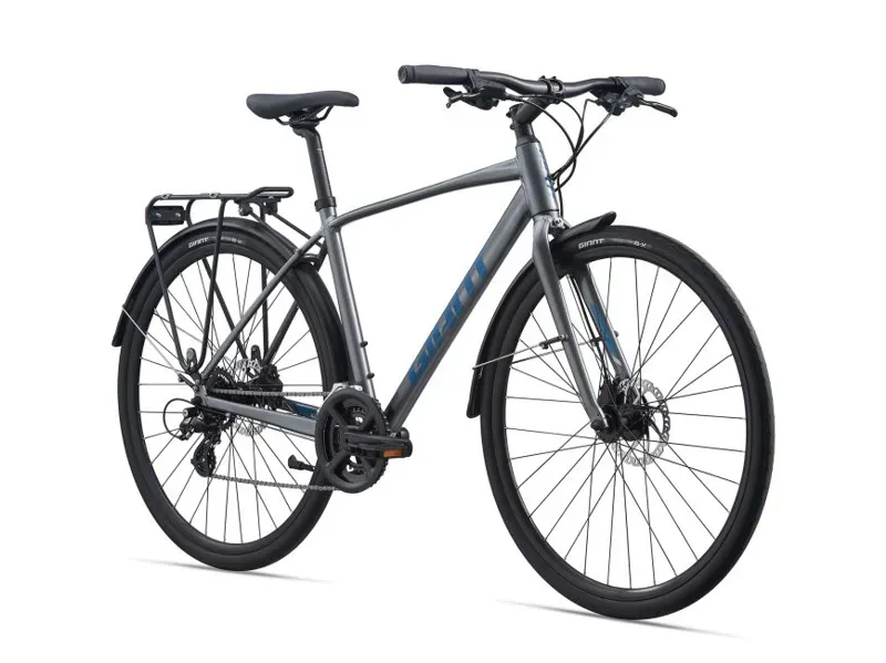 2021 Giant Escape 2 City Disc Hybrid Bike in Silver-7