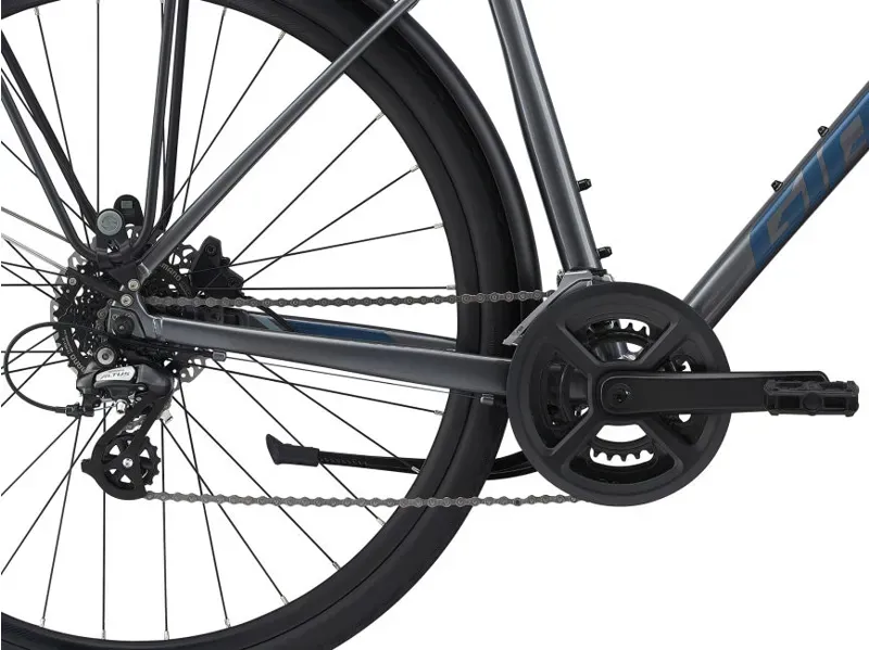 2021 Giant Escape 2 City Disc Hybrid Bike in Silver-3