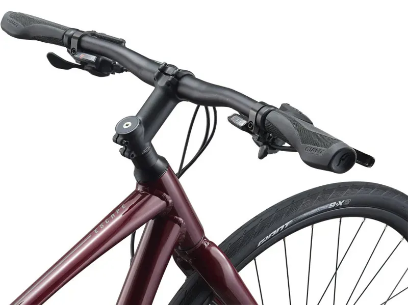 2021 Giant Escape 2 Disc Hybrid Bike in Red-3
