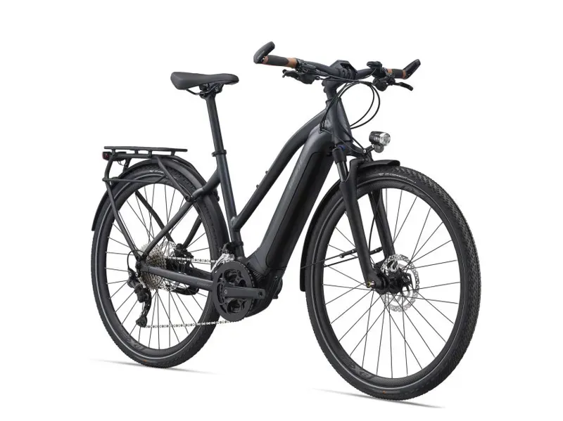 2021 Giant Explore E+ 1 Stagger Frame Electric Bike in Black-1