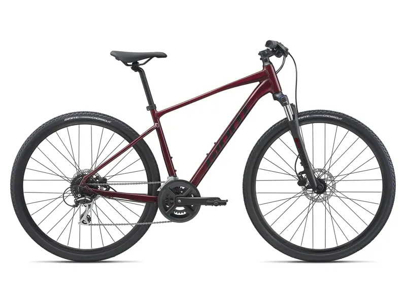 2021 Giant Roam 3 Disc Hybrid Bike in Red